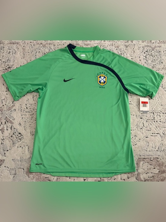 Nike Other - Nike Authentic Brazil 2009 Vintage Goalkeeper Green 264570-322 Jersey Men’s Sz L